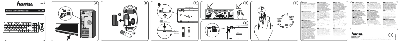 Hama RF 2300 User Manual