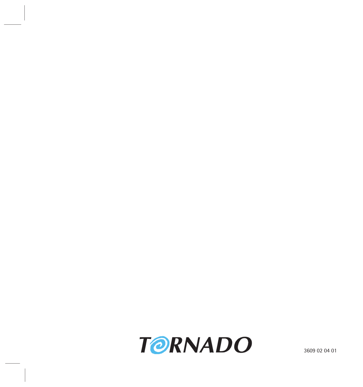 TORNADO TO3400 User Manual