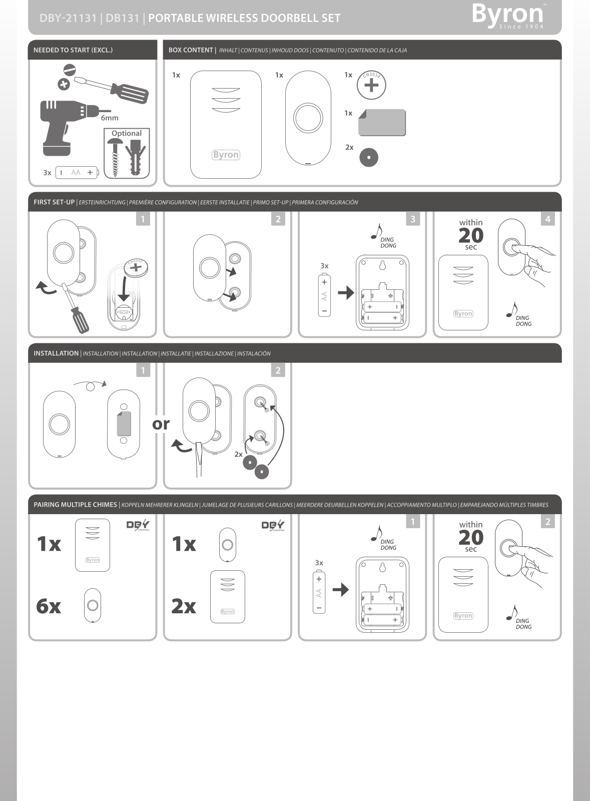 Byron DBY-21131 User manual