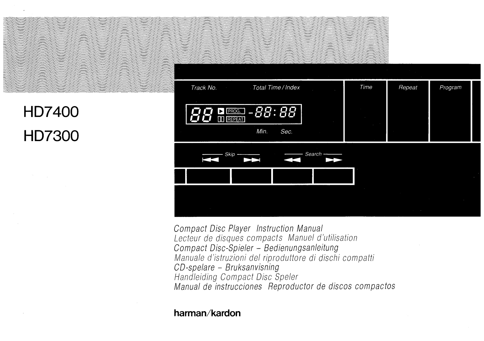 Harman Kardon HD-7300 Owners manual