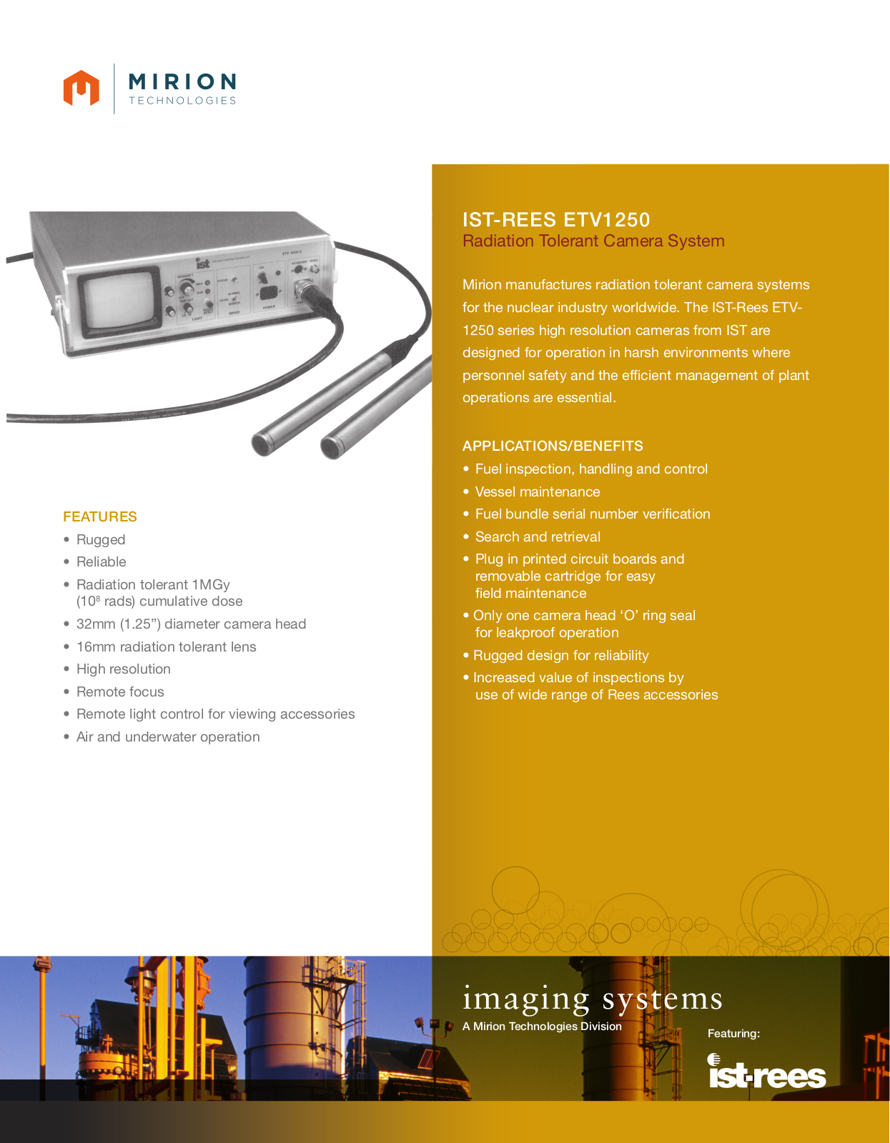 Mirion Technologies ETV1250 User Manual