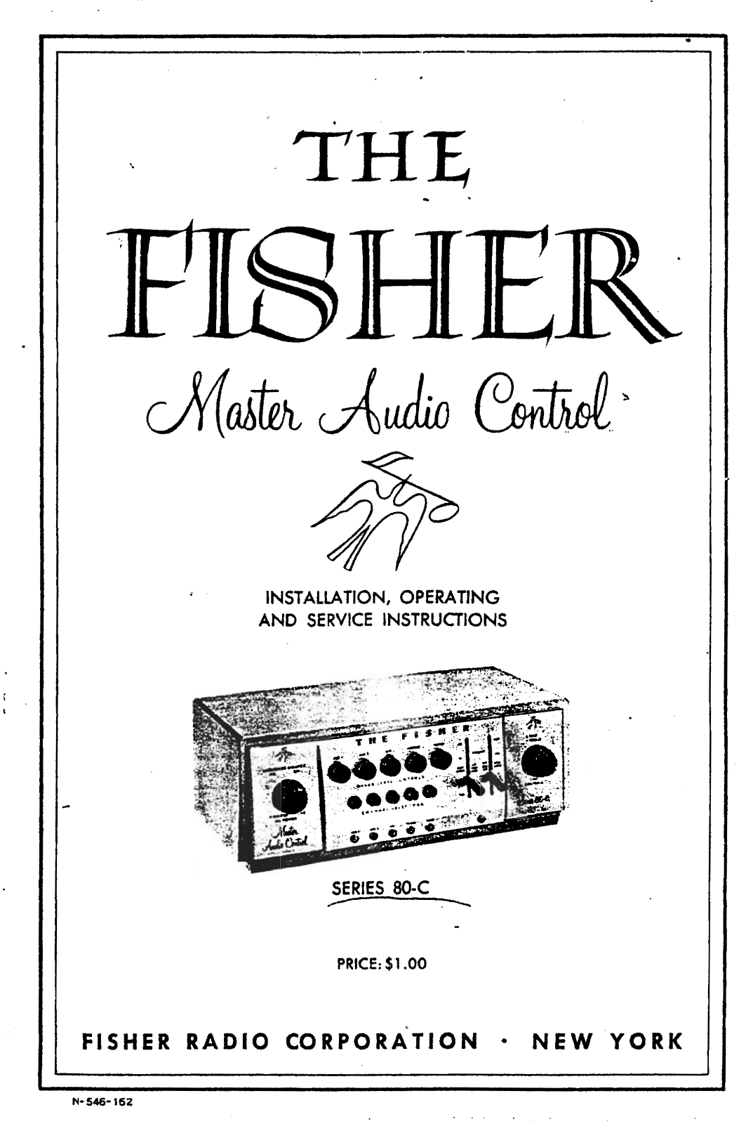 Fisher Series 80-C Installation & Operation Manual