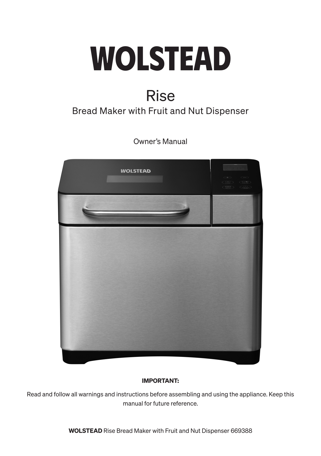 Wolstead MBF010, 669388 User manual - ManualMachine.com