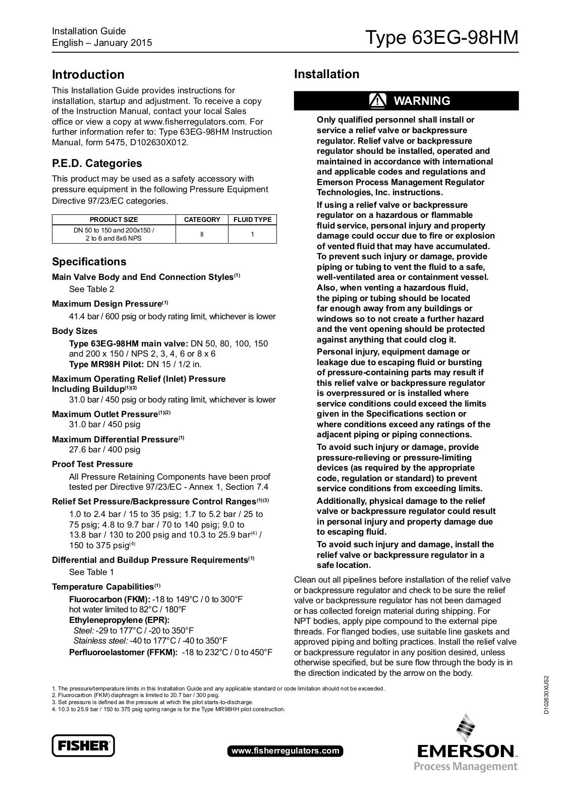 Emerson 63EG-98HM Installation Guide