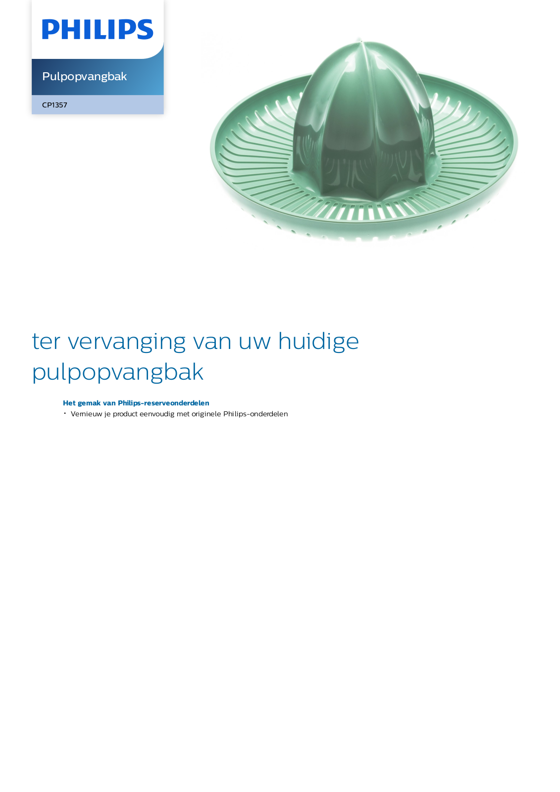 Philips CP1357/01 Leaflet - ManualMachine.com