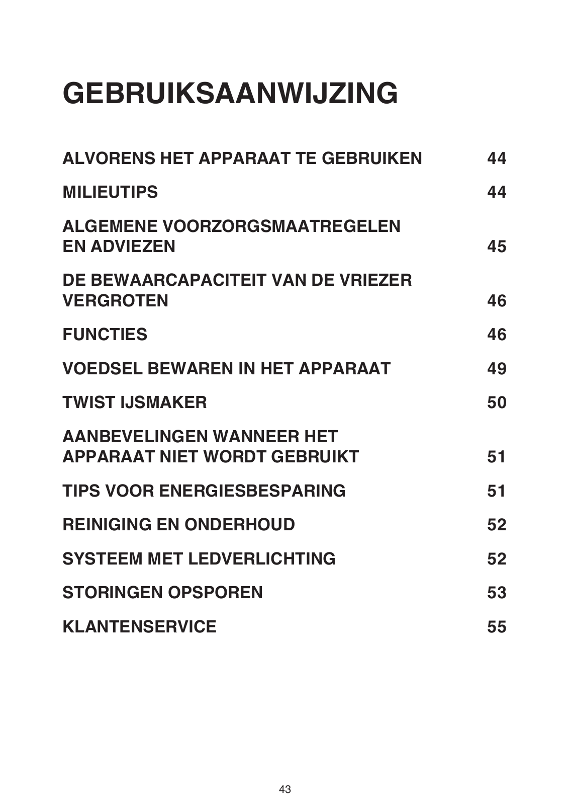 Whirlpool WVA35642 NFW PROGRAMMA OVERZICHT User Manual