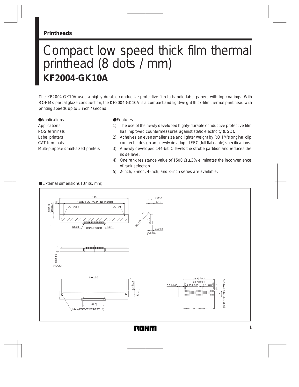 ROHM KF2004-GK10A Datasheet