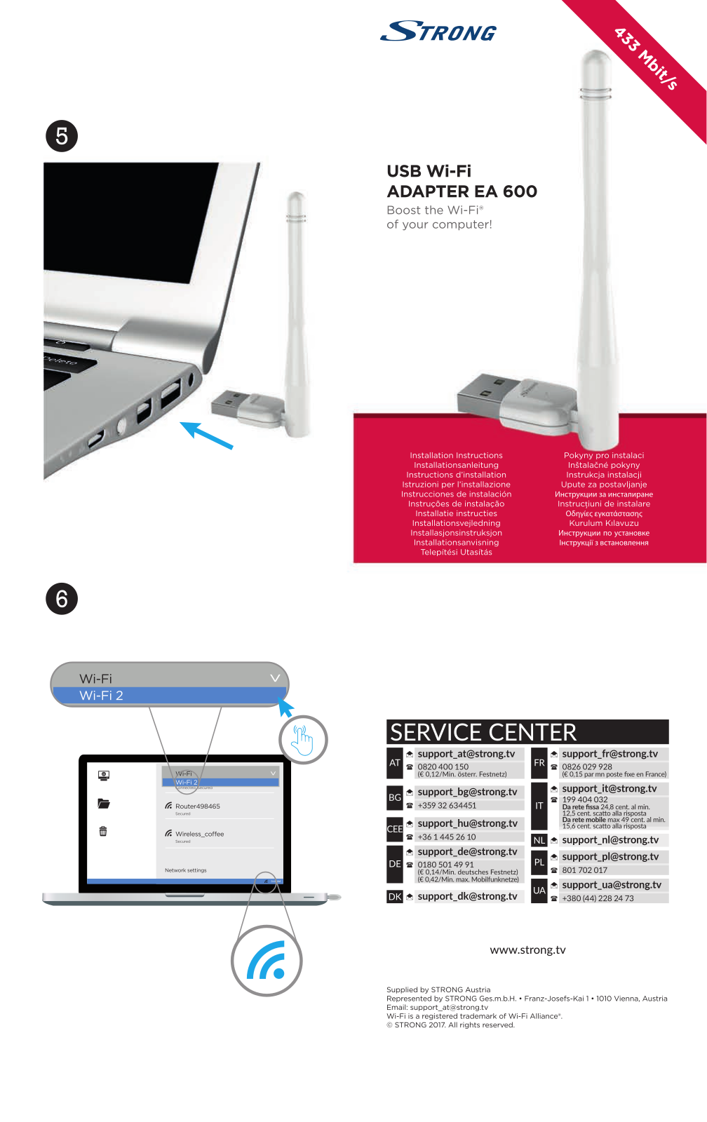 Strong USB Wi-Fi Adapter EA 600 operation manual