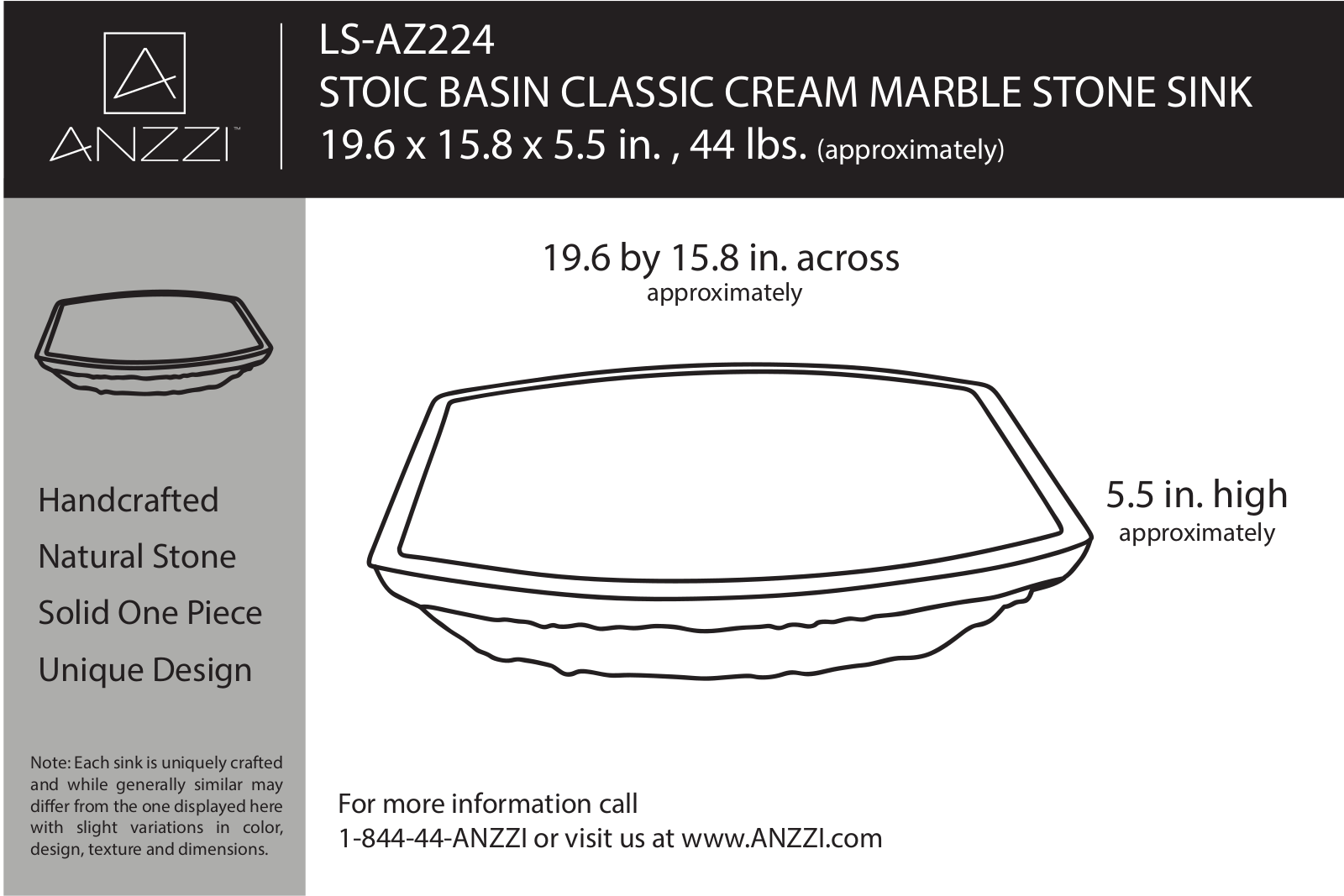 ANZZI ANZI1081 Specifications - ManualMachine.com