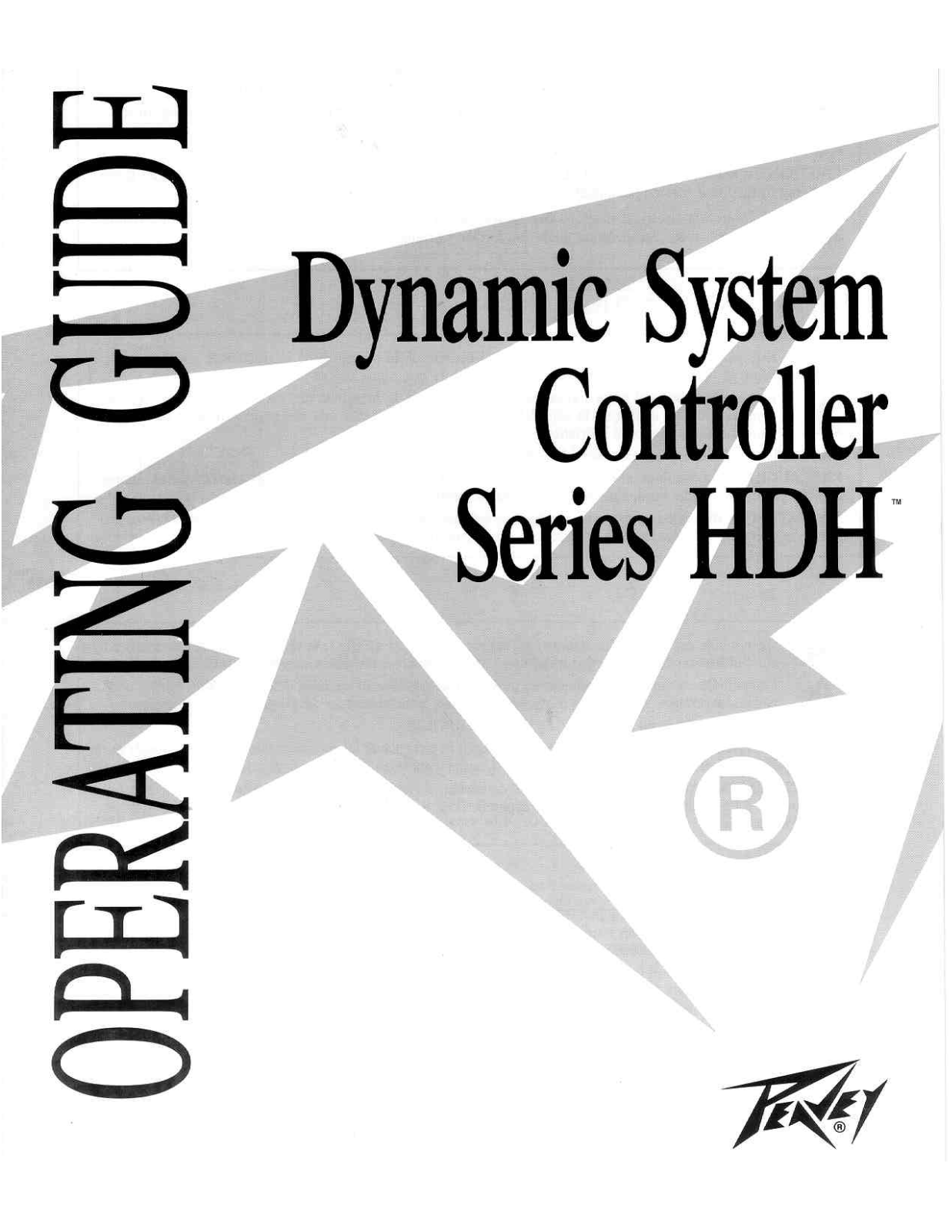 Peavey DYNAMIC SYSTEM CONTROLLER HDH Operating Manual