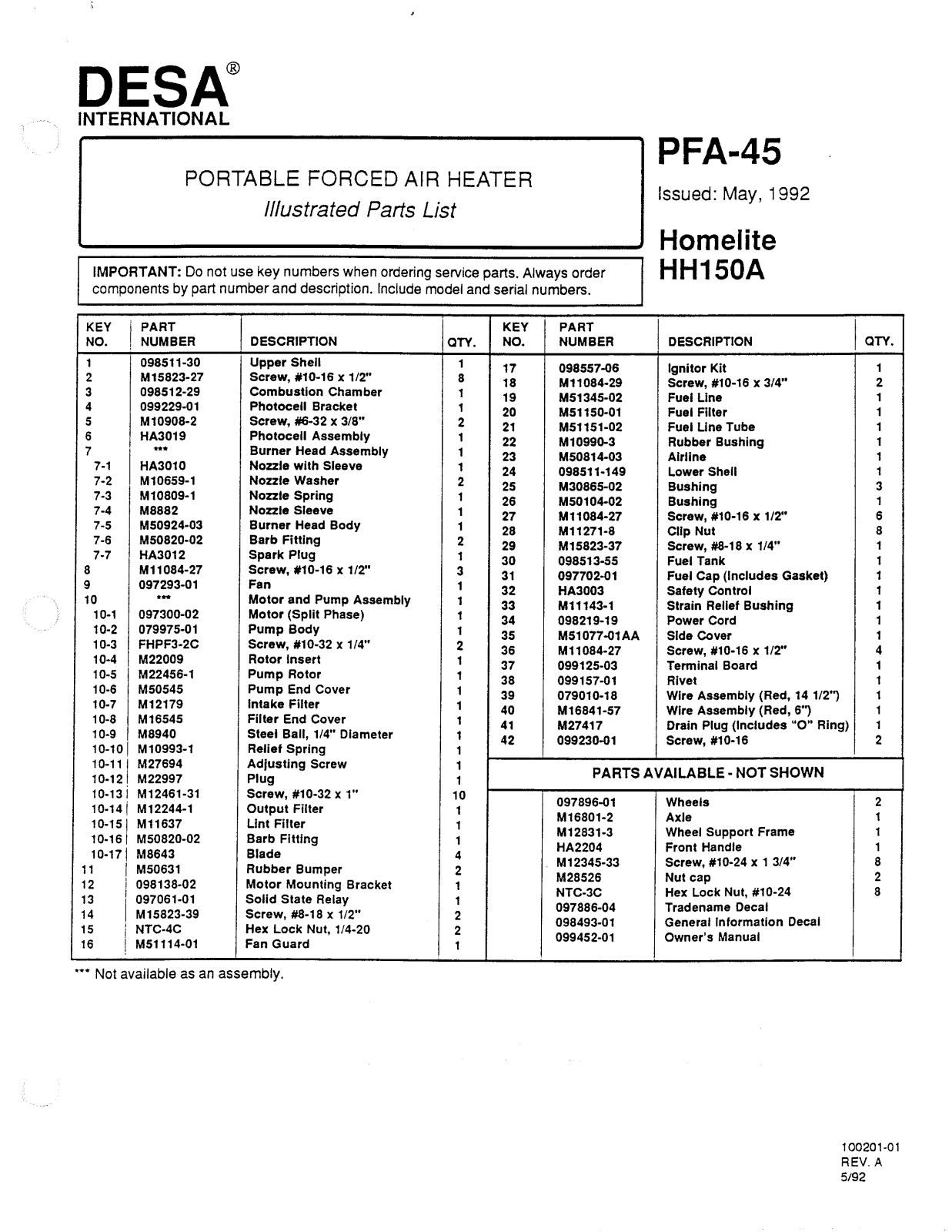 Desa Tech HH150A Owner's Manual