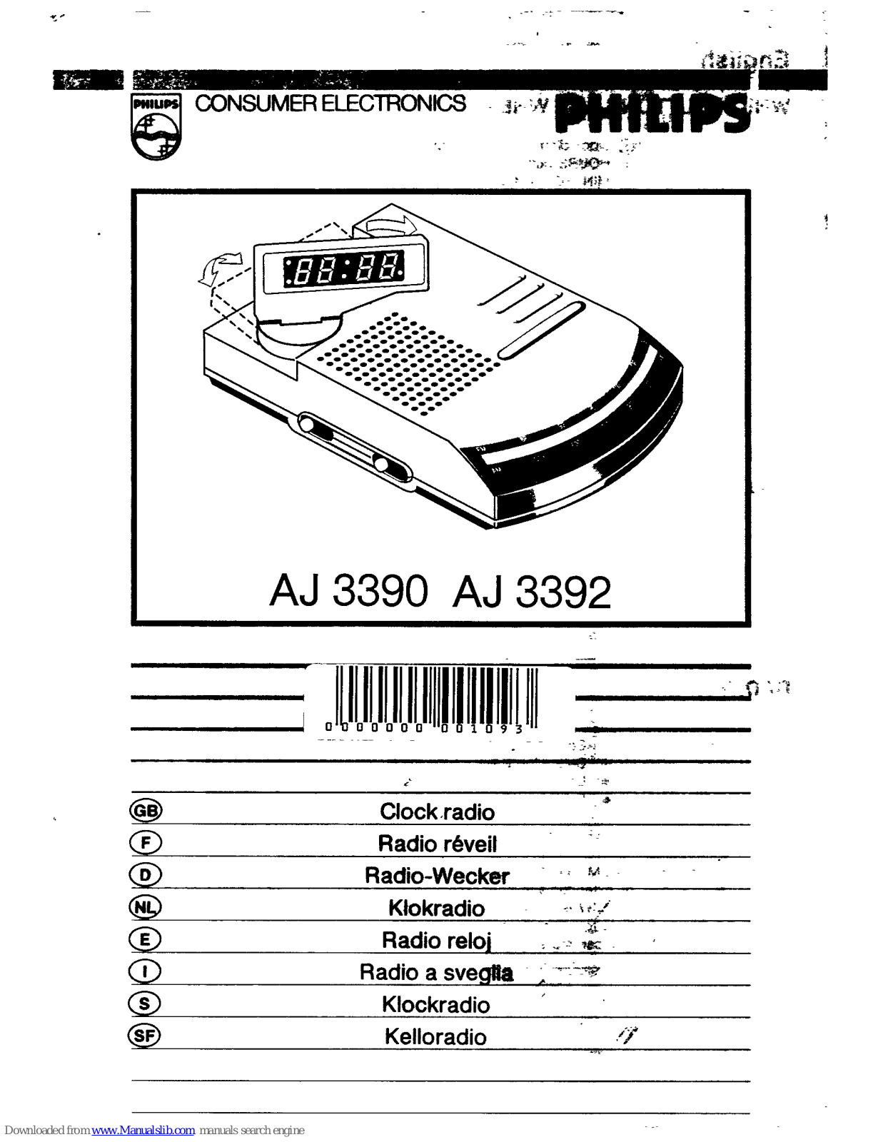 Philips AJ 3392 Quick Manual - ManualMachine.com