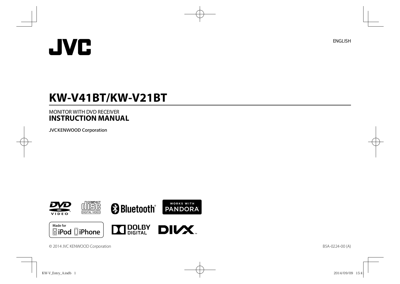Jvc KW-V41BT, KW-V21BT User Manual