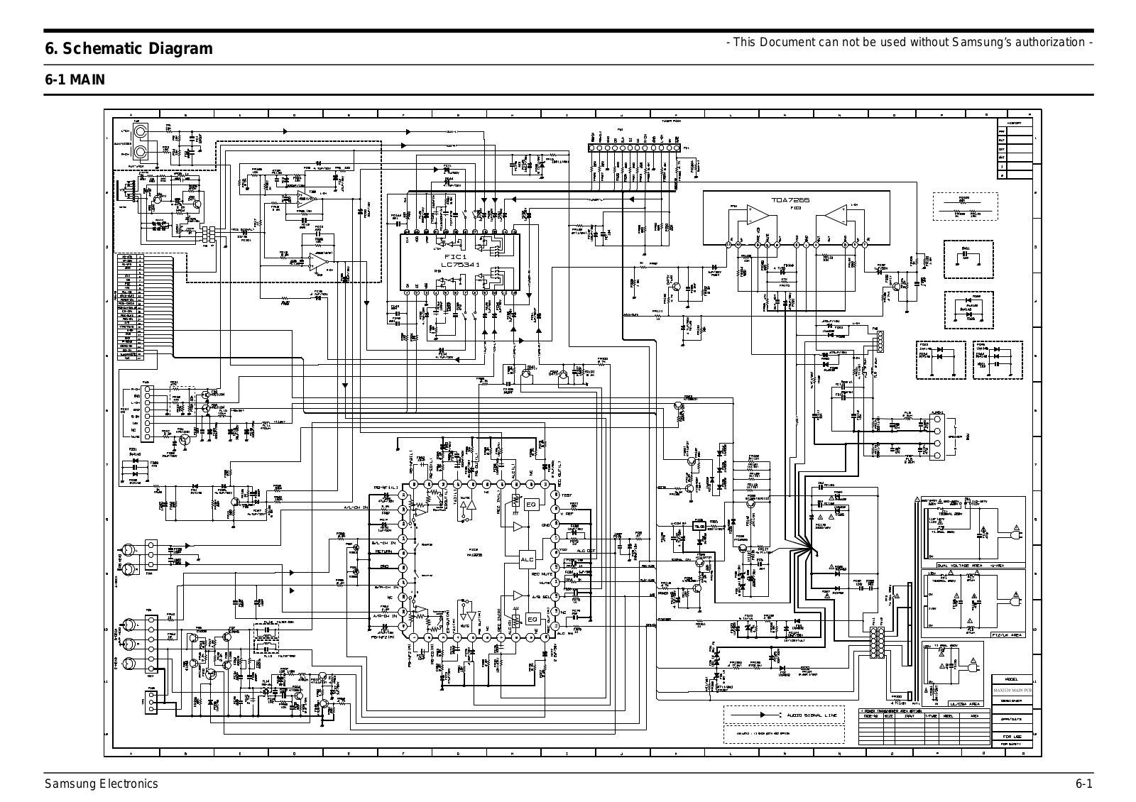 SAMSUNG MAX-J530 Schematic Diagram