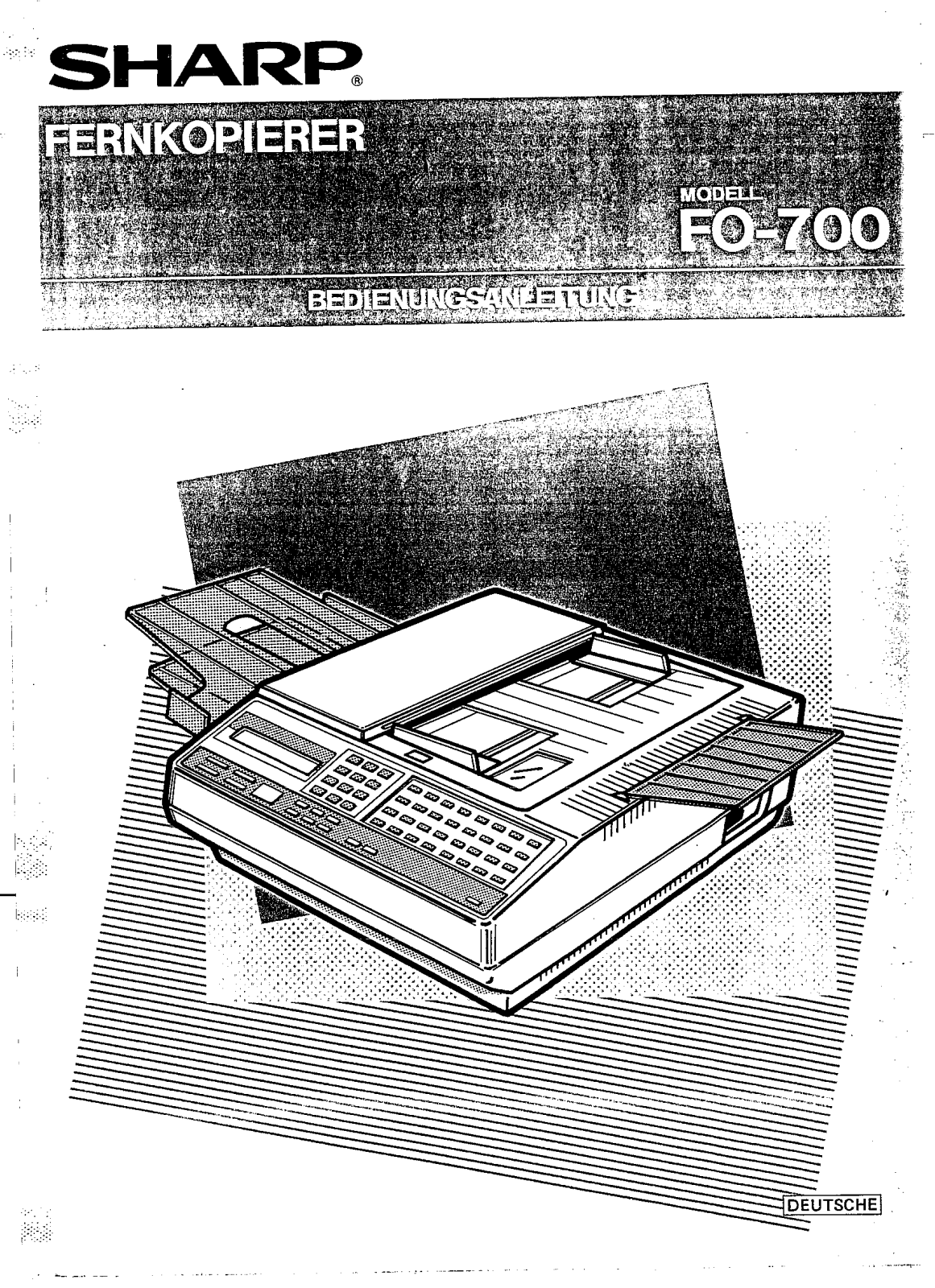 Sharp FO-700 User Manual