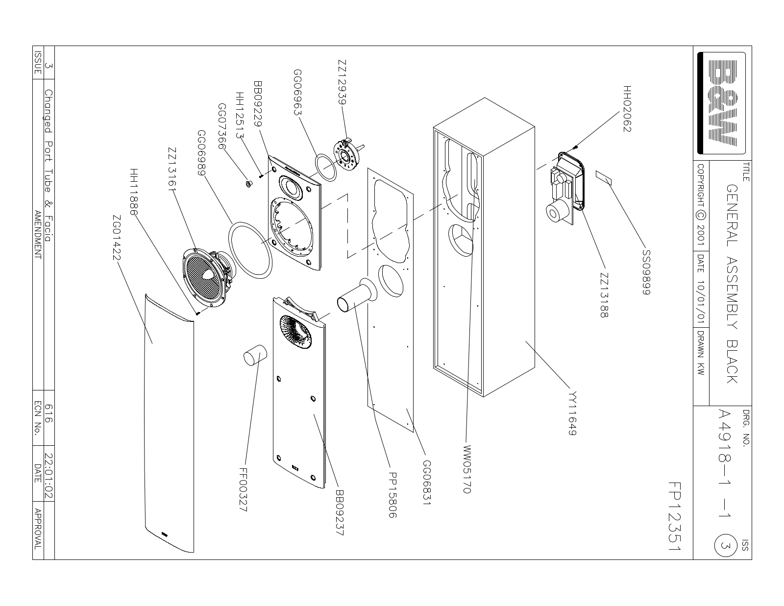 Bowers and Wilkins DM-602.5 Mk3, DM-602.5-S-3 Service manual