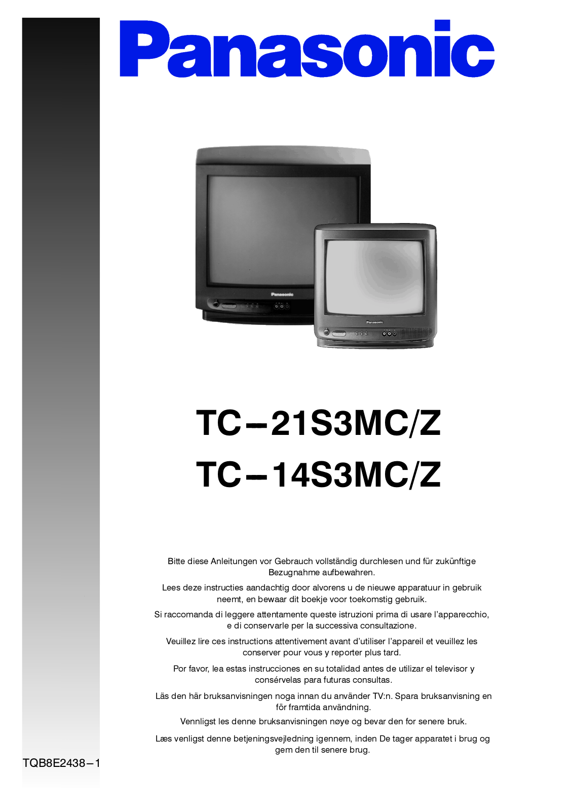 PANASONIC TC-21S3MCZ, TC-14S3MCZ User Manual
