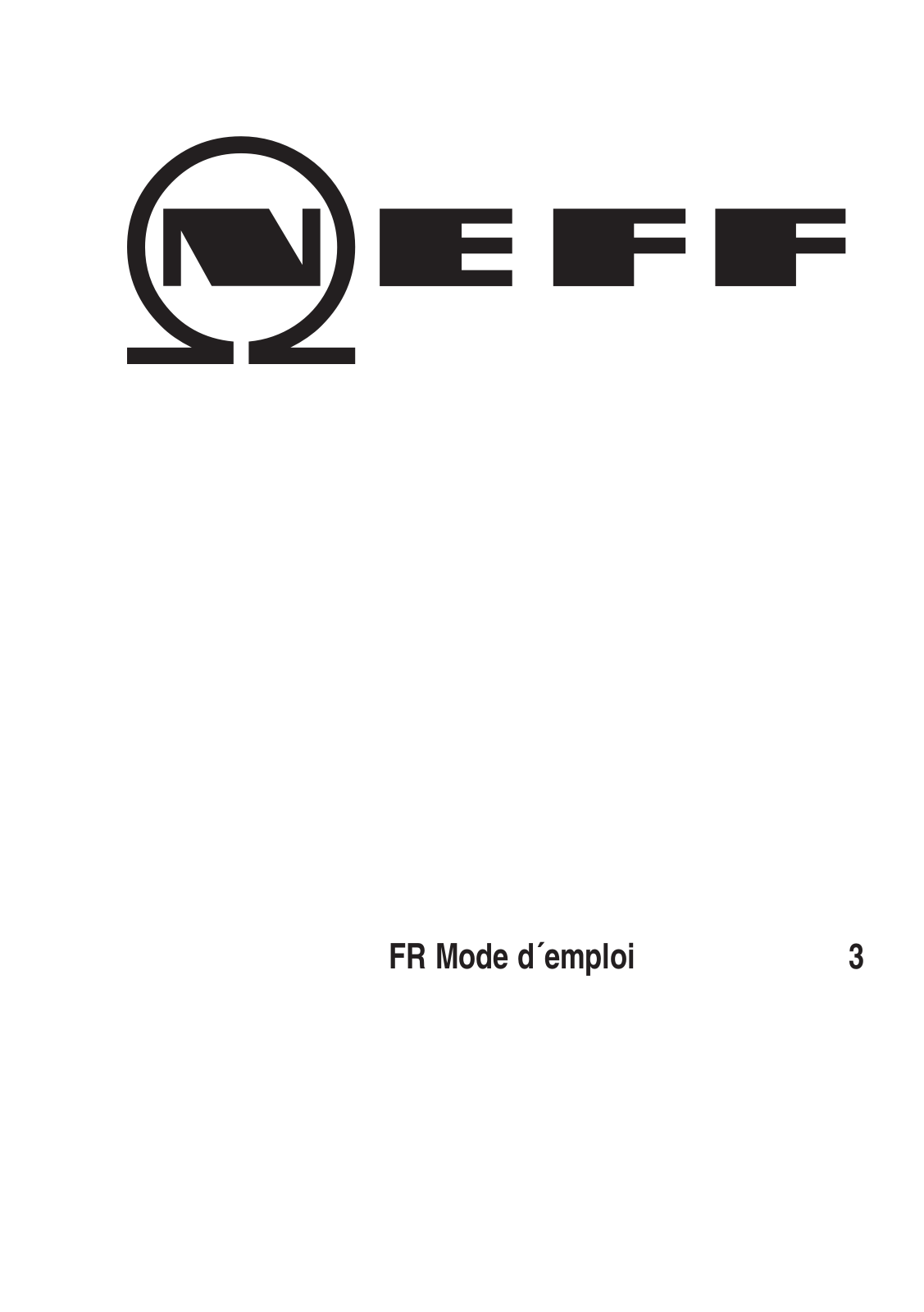 NEFF T1303 User Manual