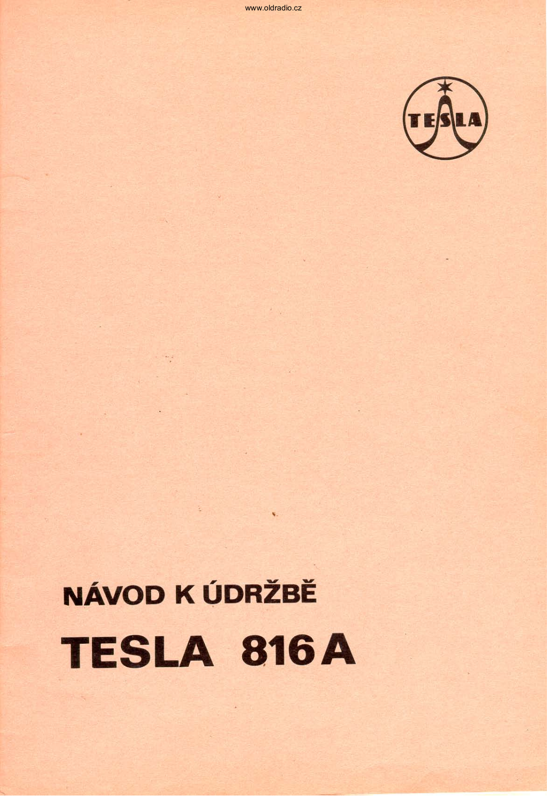 Tesla 816 A User guide - ManualMachine.com