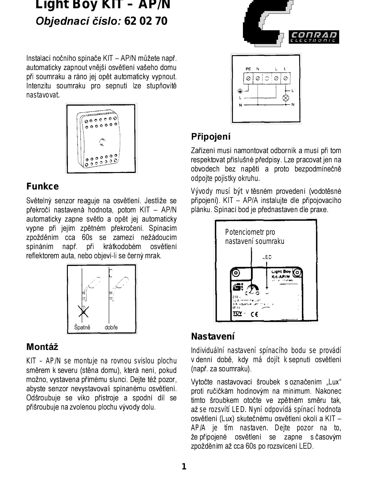 GEV 620270 User Manual