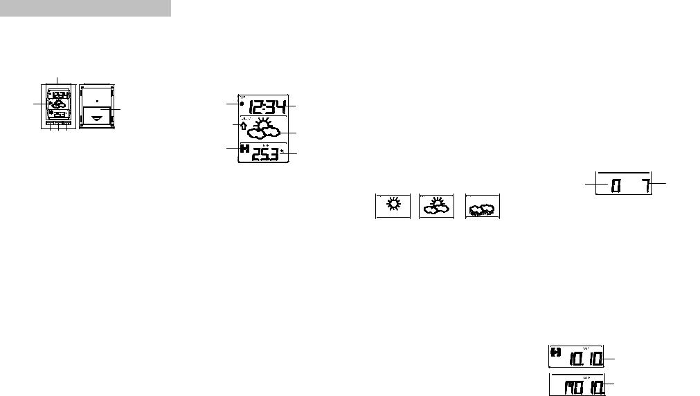 Techno Line WEATHER FORECAST MEMO ALARM CLOCK Instruction Manual