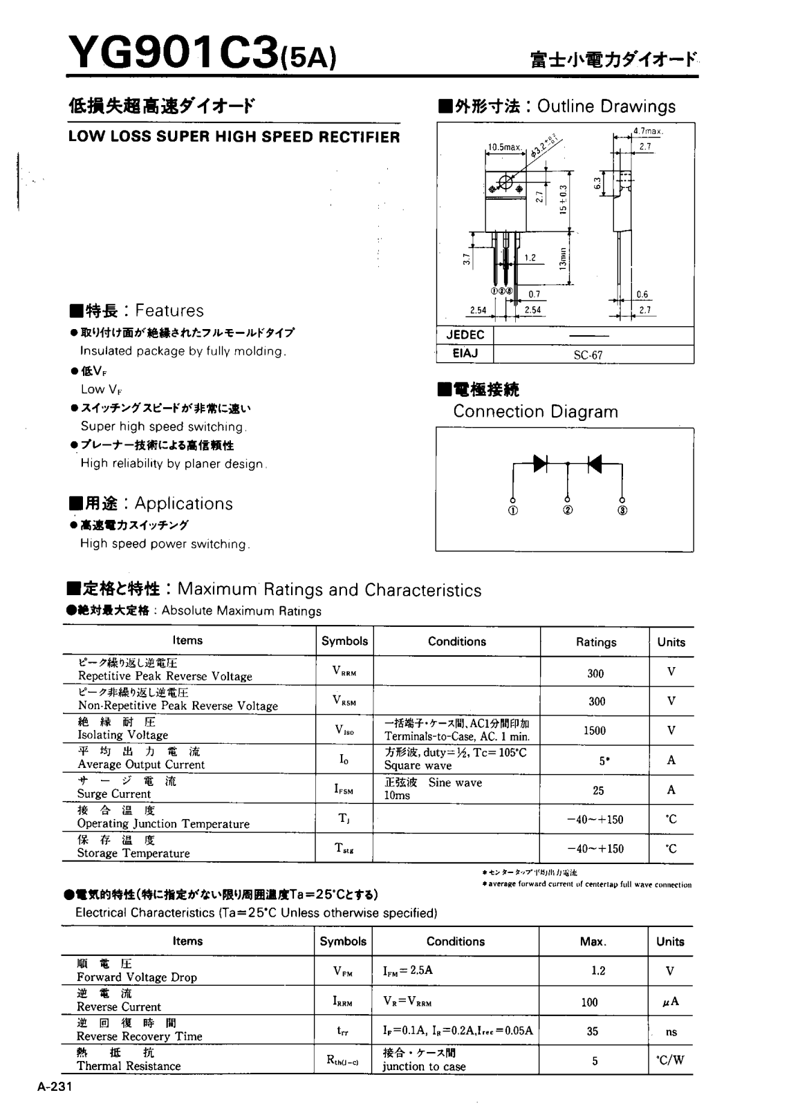 Collmer Semiconductor YG901C3 Datasheet