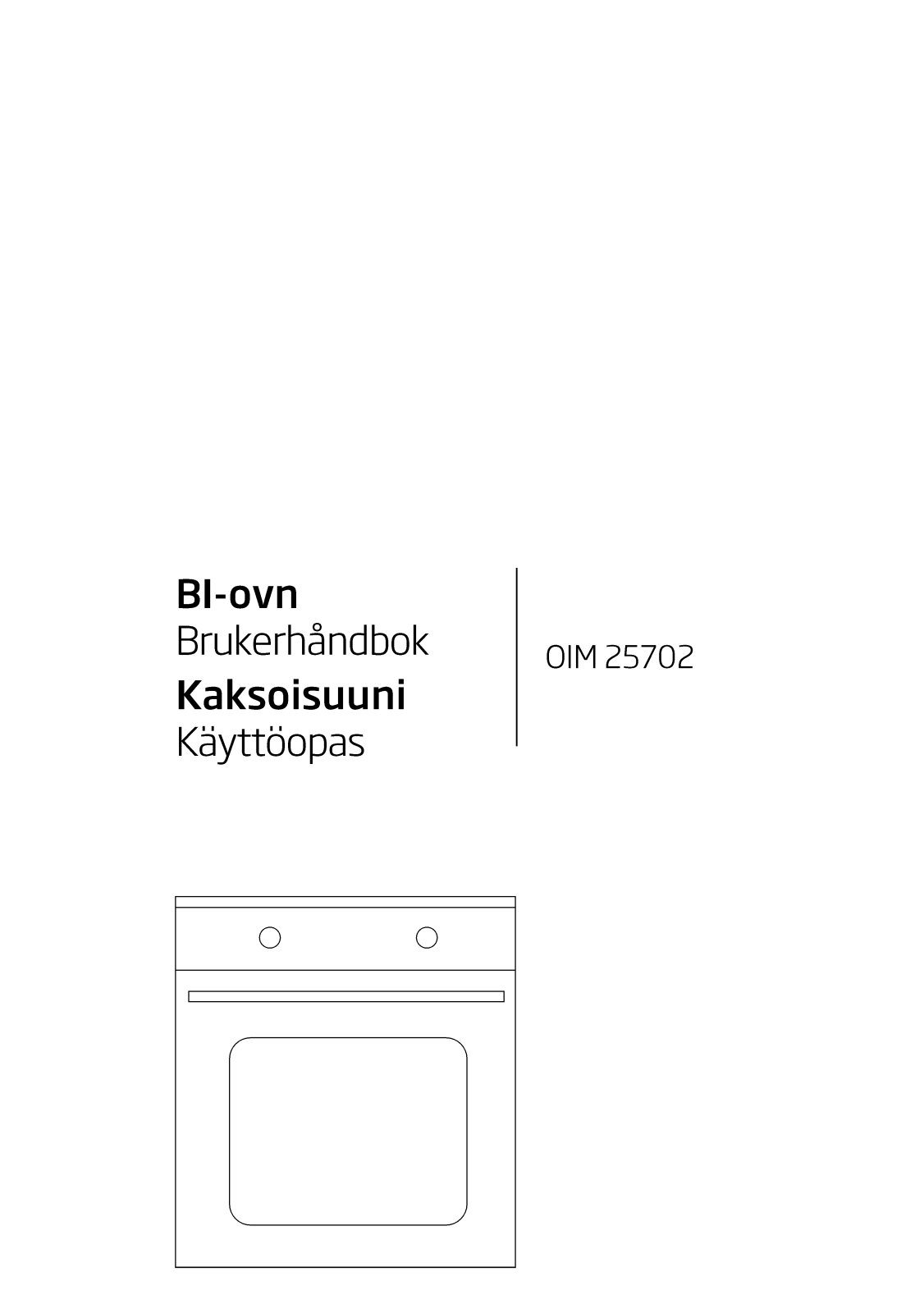 Beko OIM25702 User manual