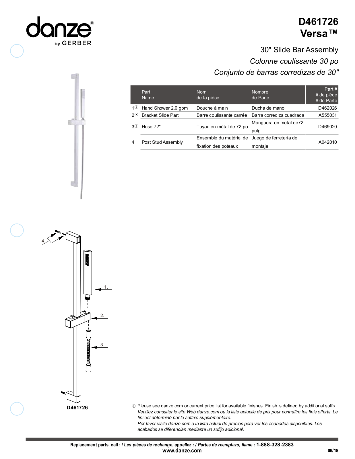 Gerber D461726BS, D461726BN, D461726 Installation Manual