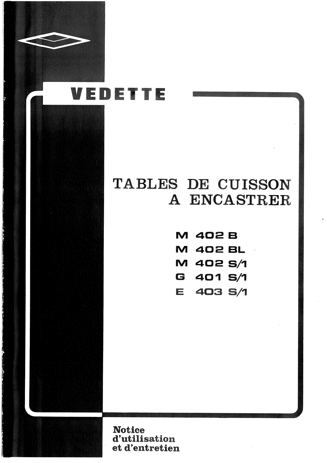 VEDETTE M402BLBP, M402BLGN, M402S User Manual