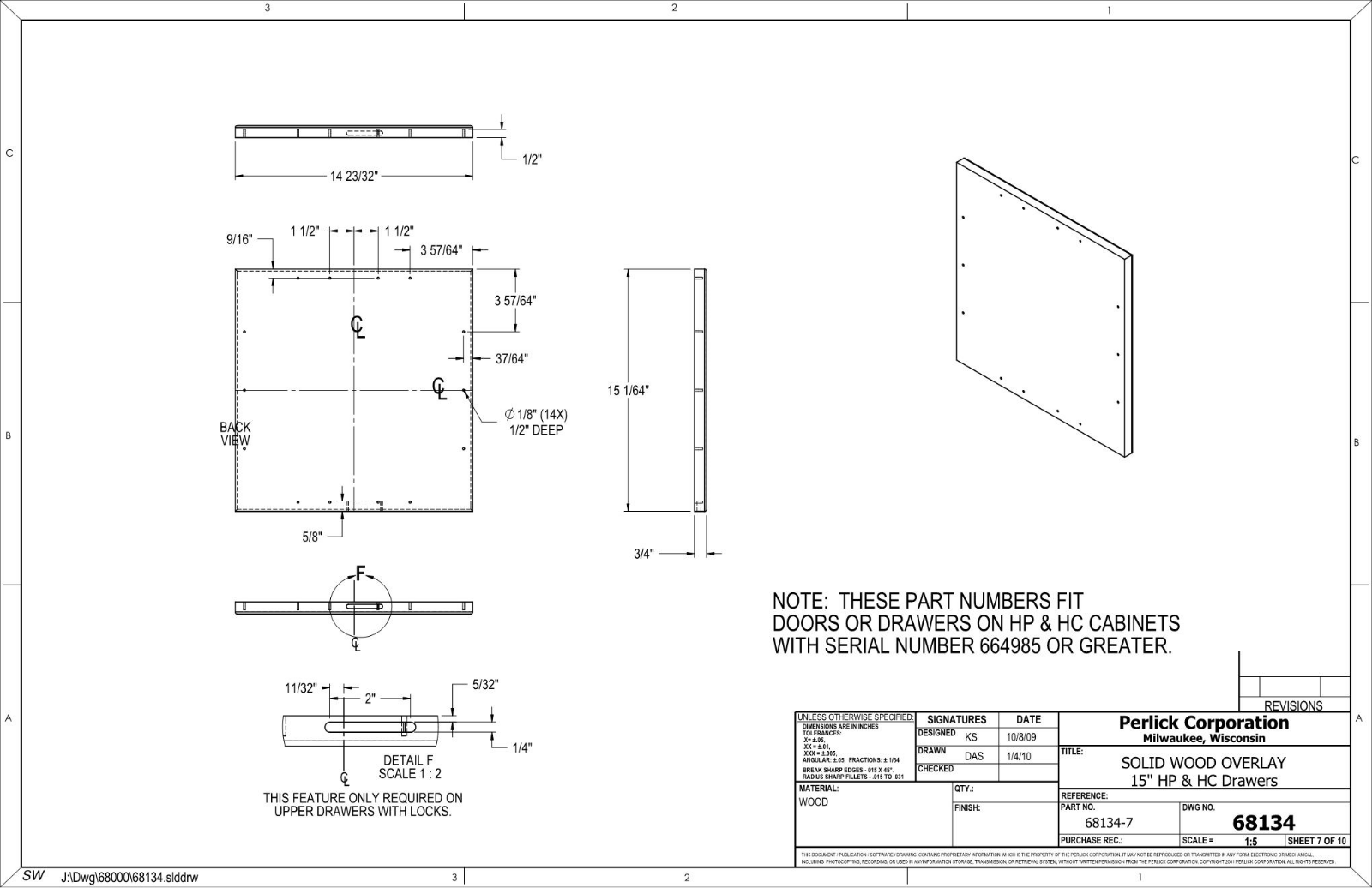 Perlick HP15RO36, HP15RS36 Overlay