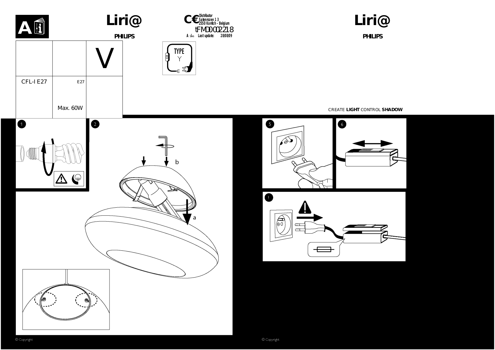 Philips Lirio Lampe à poser User Manual
