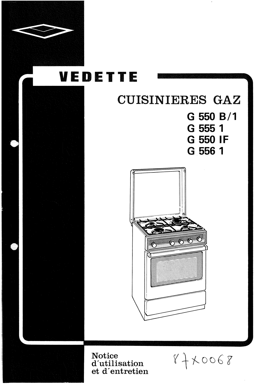 Vedette g 555 1, g 550 if, g 556 1 User Manual