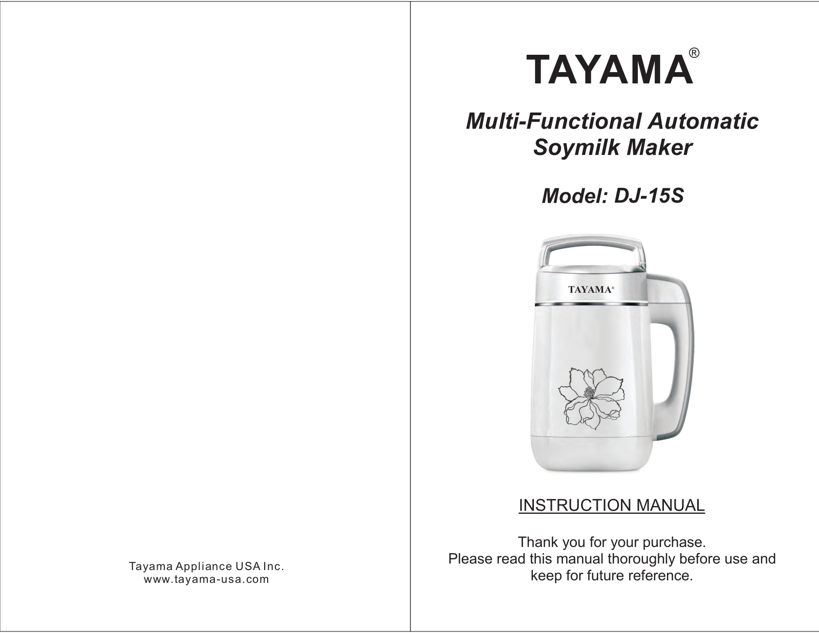 Tayama DJ-15S User Manual