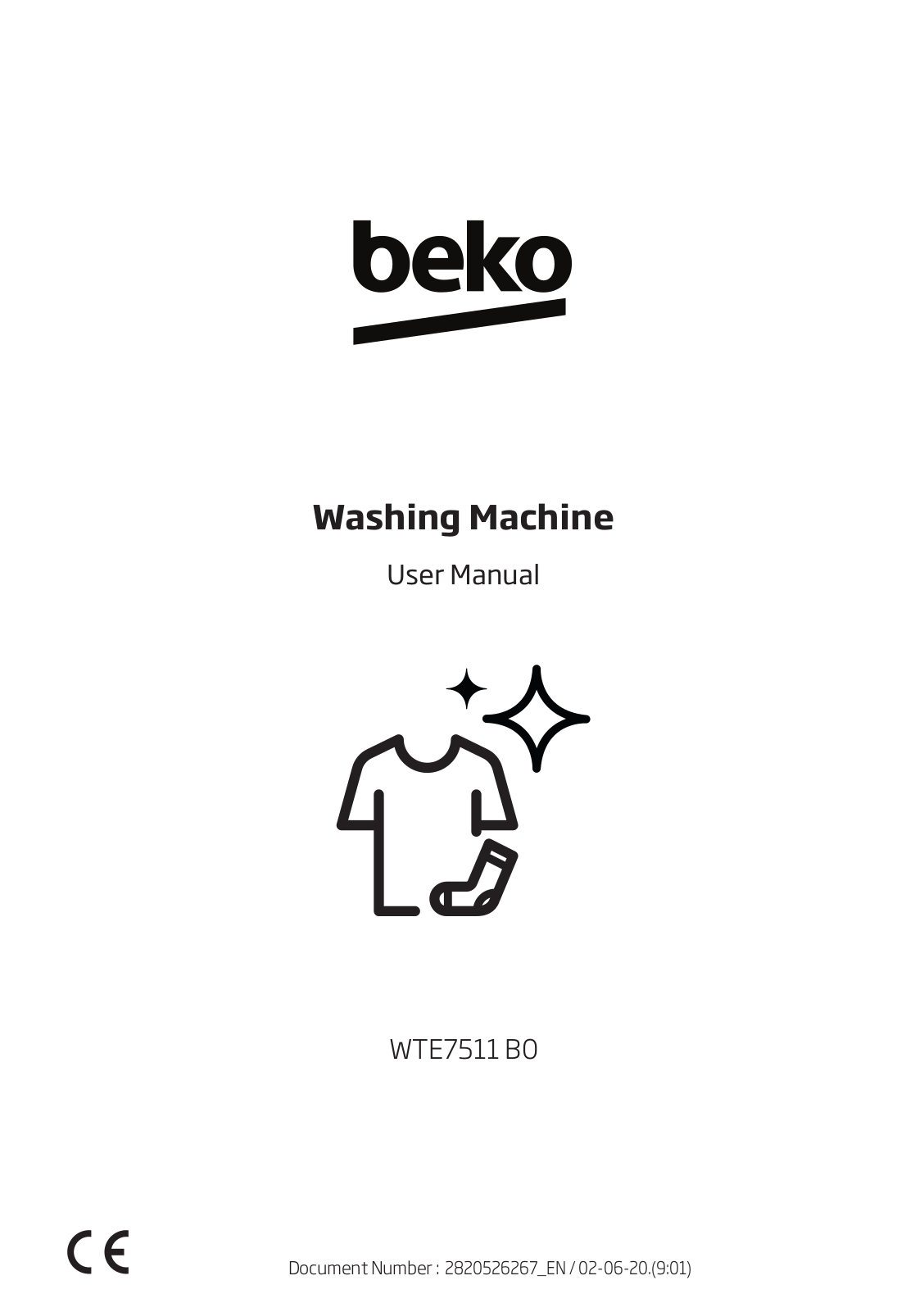 Beko WTE7511B0 User Manual