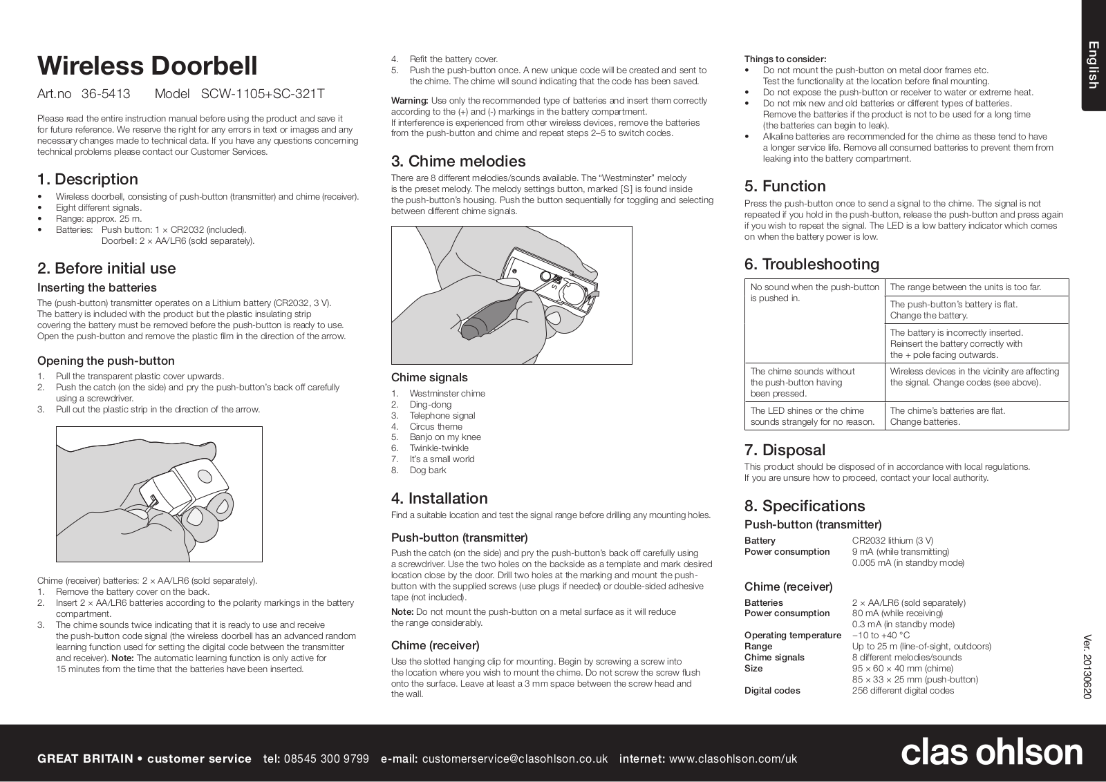 Clas Ohlson SCW-1105, SC-321T User Manual