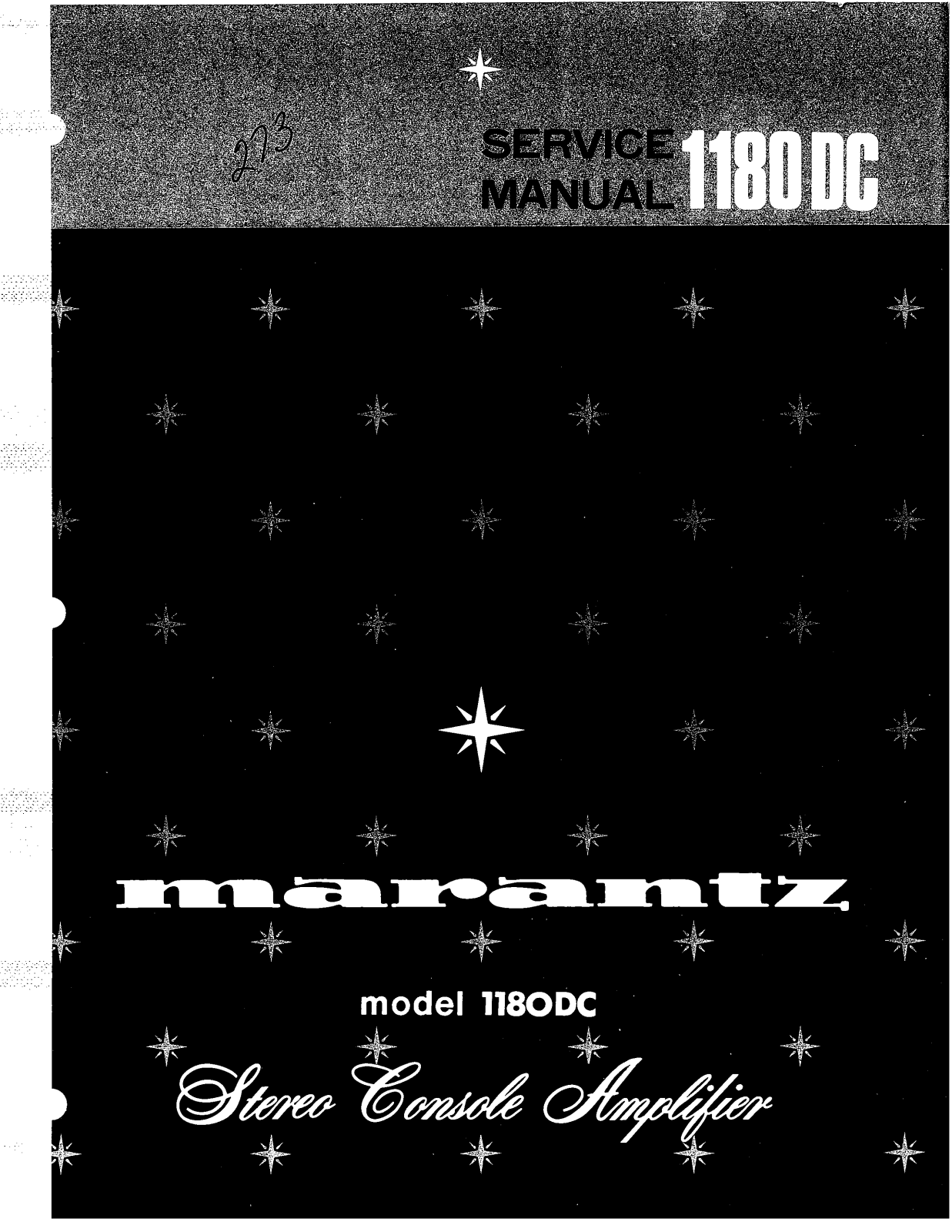 Marantz 1180-DC Service Manual