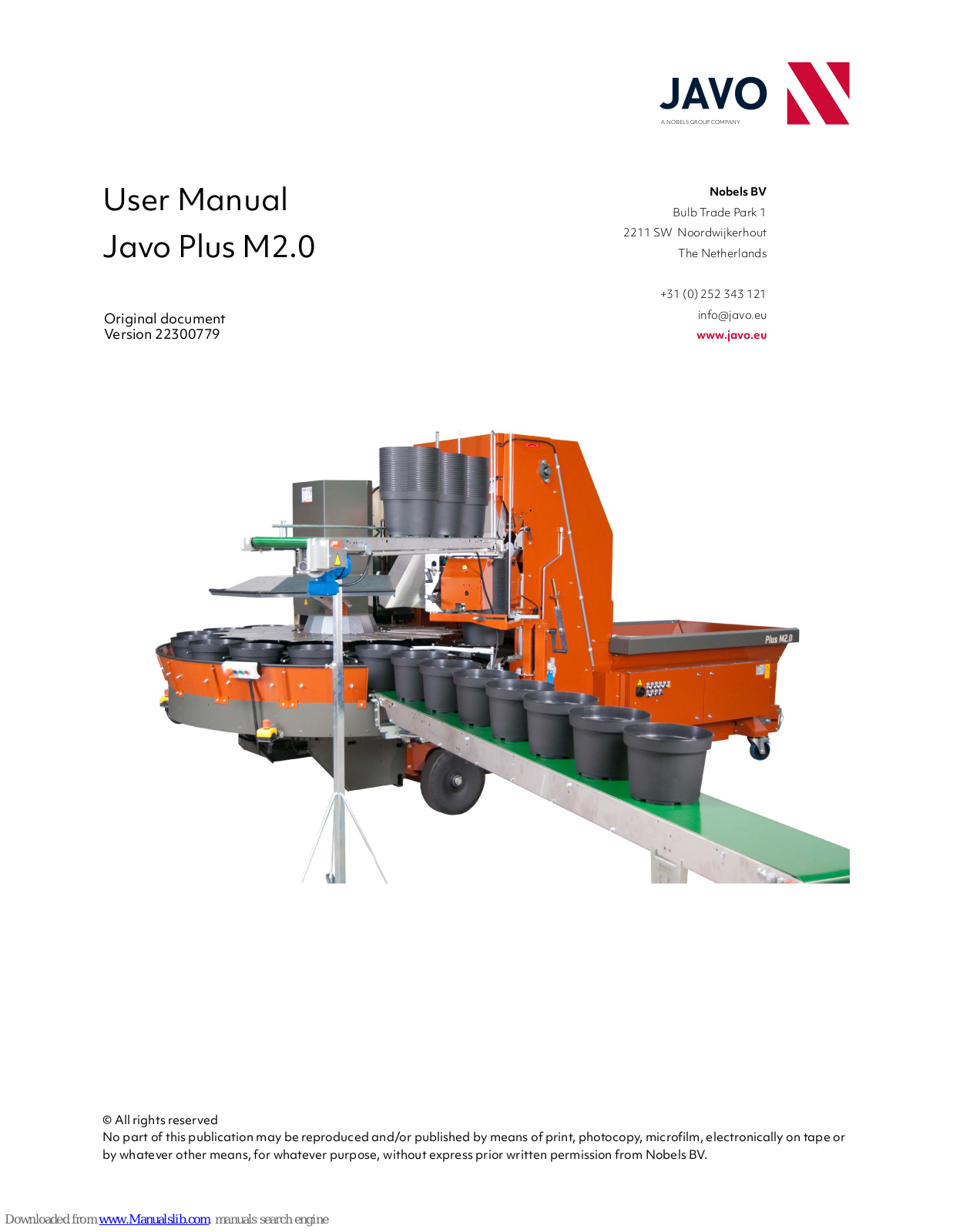 Javo Plus M2.0 User Manual - ManualMachine.com