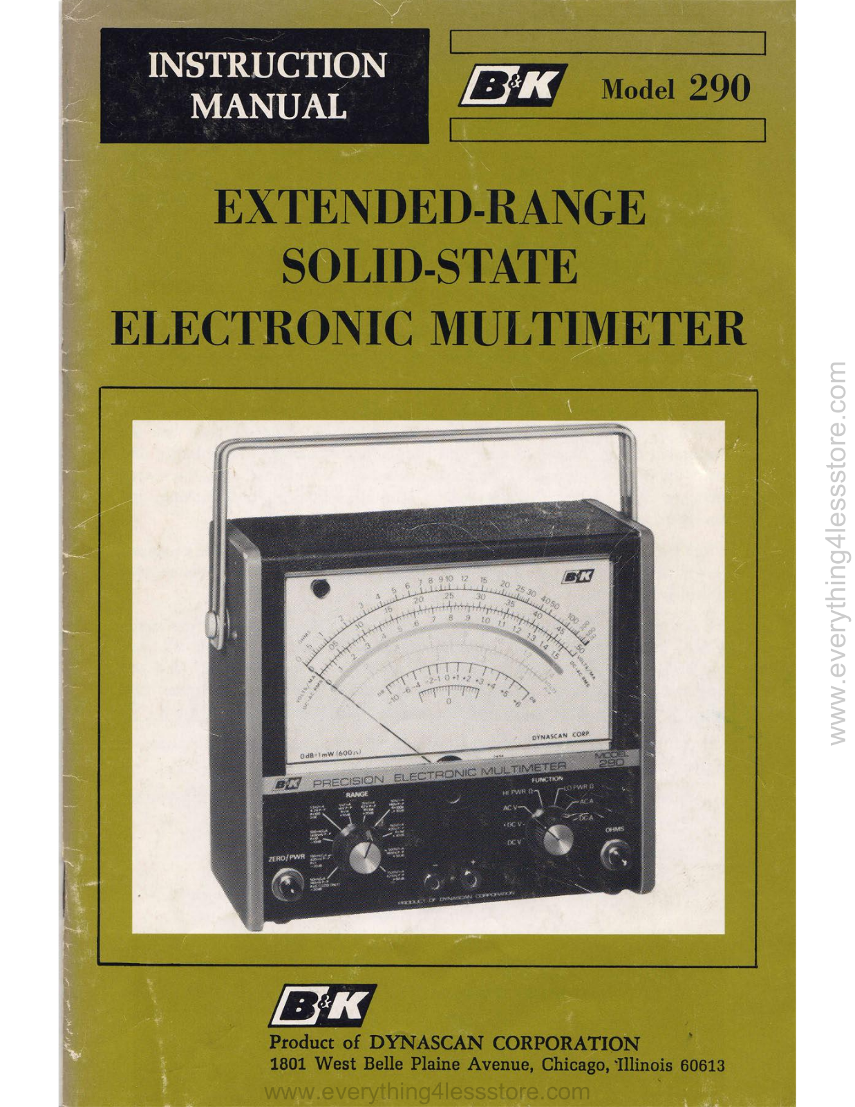 B&K bk-290 User Manual