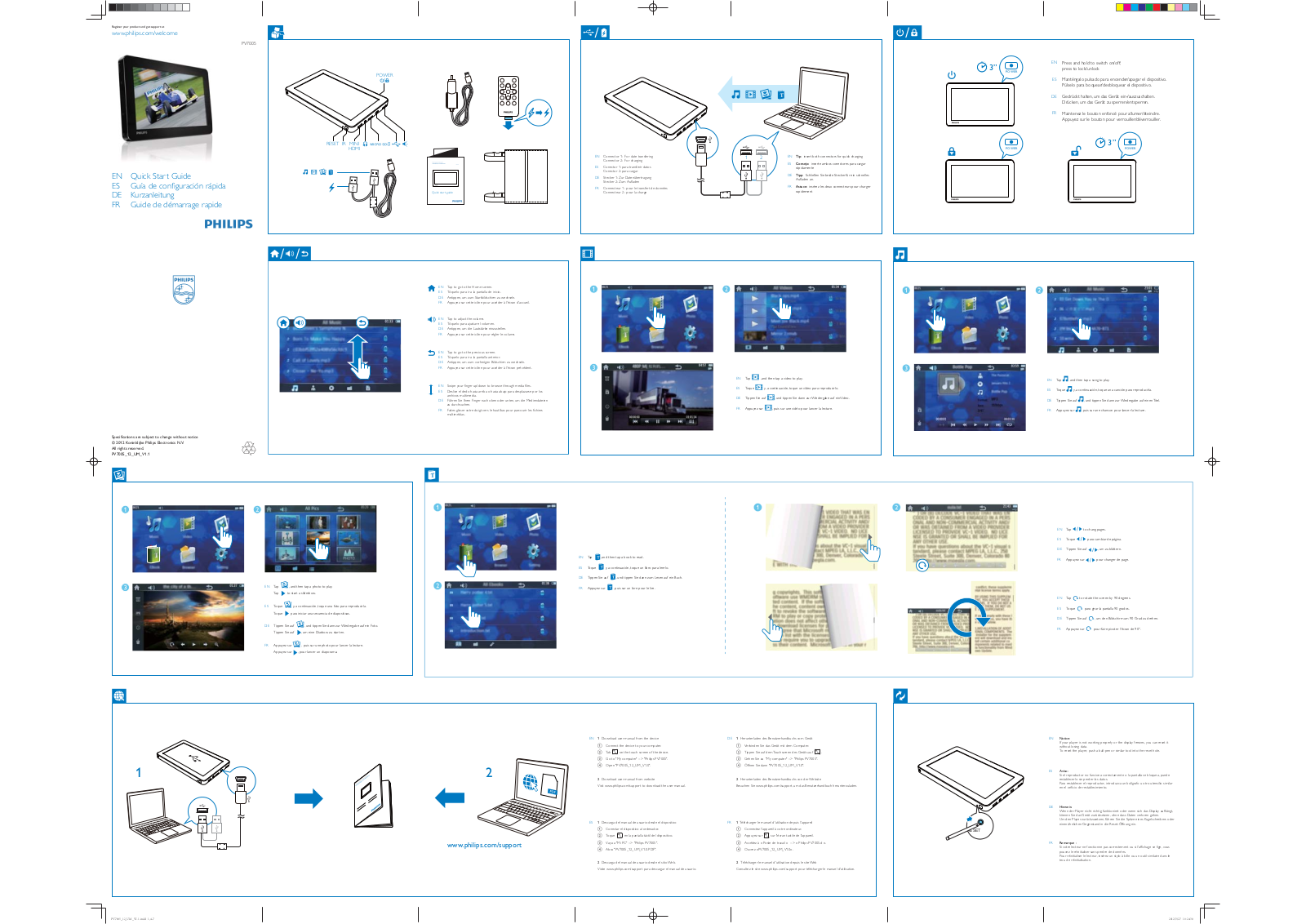 Philips PV7005 Quick Start Guide