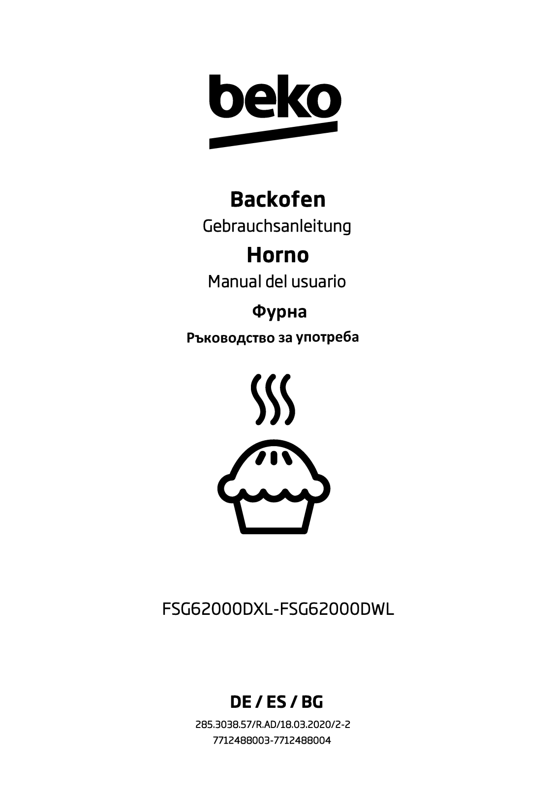 Beko FSG62000DWL, FSG62000DXL User manual