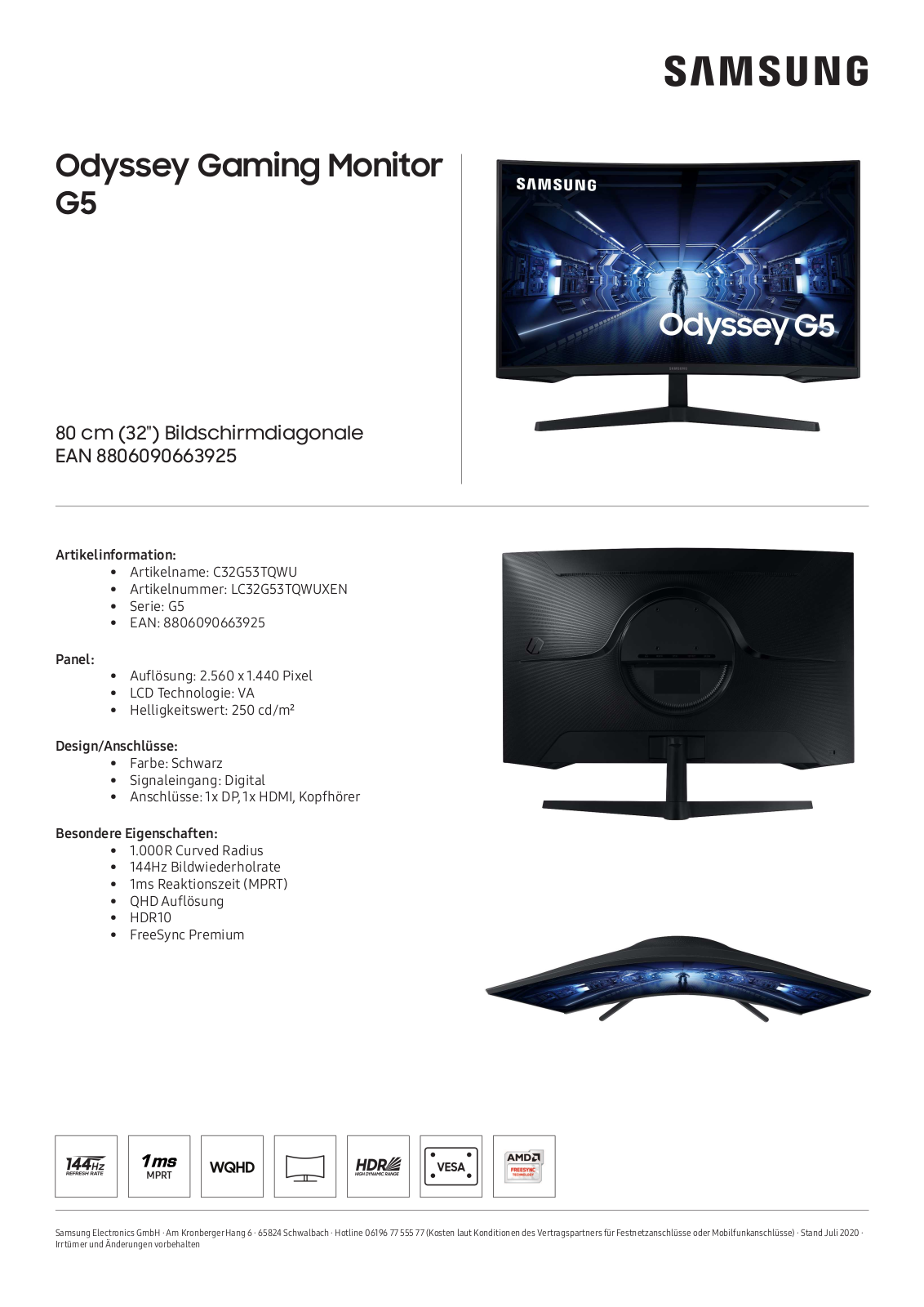 Samsung C32G53T, C32G54T, C32G55T User Manual