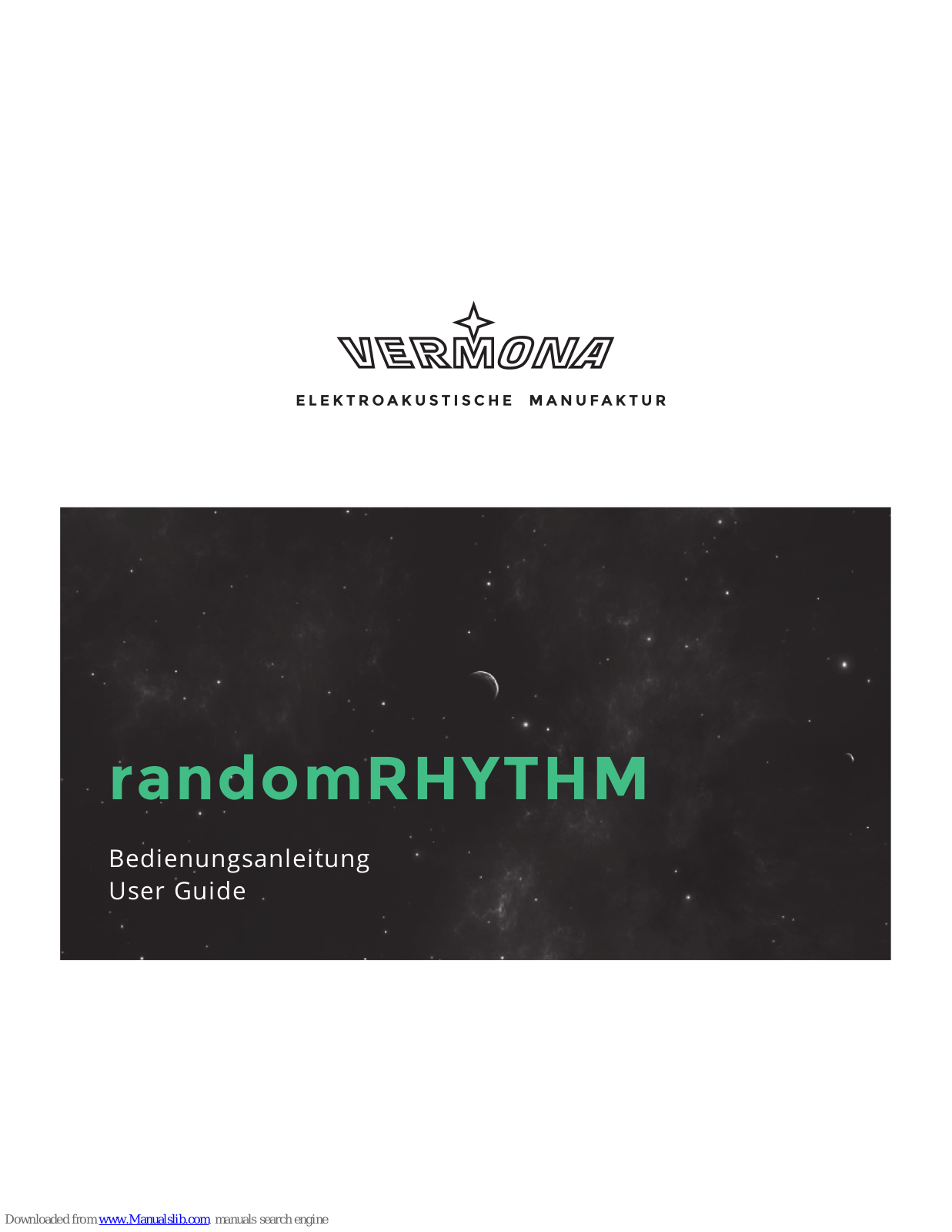 Vermona randomRHYTHM User Manual