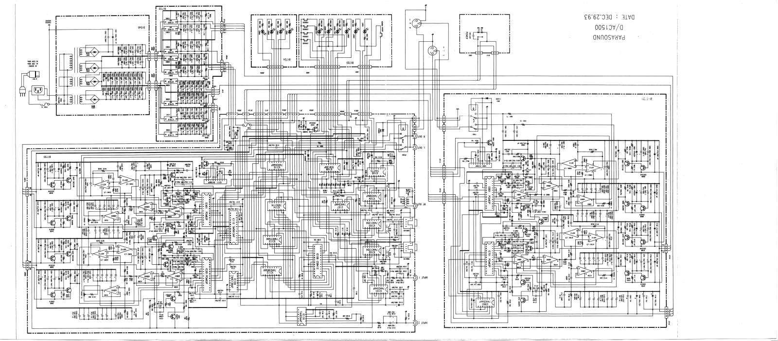 Parasound DAC-1500 Schematic