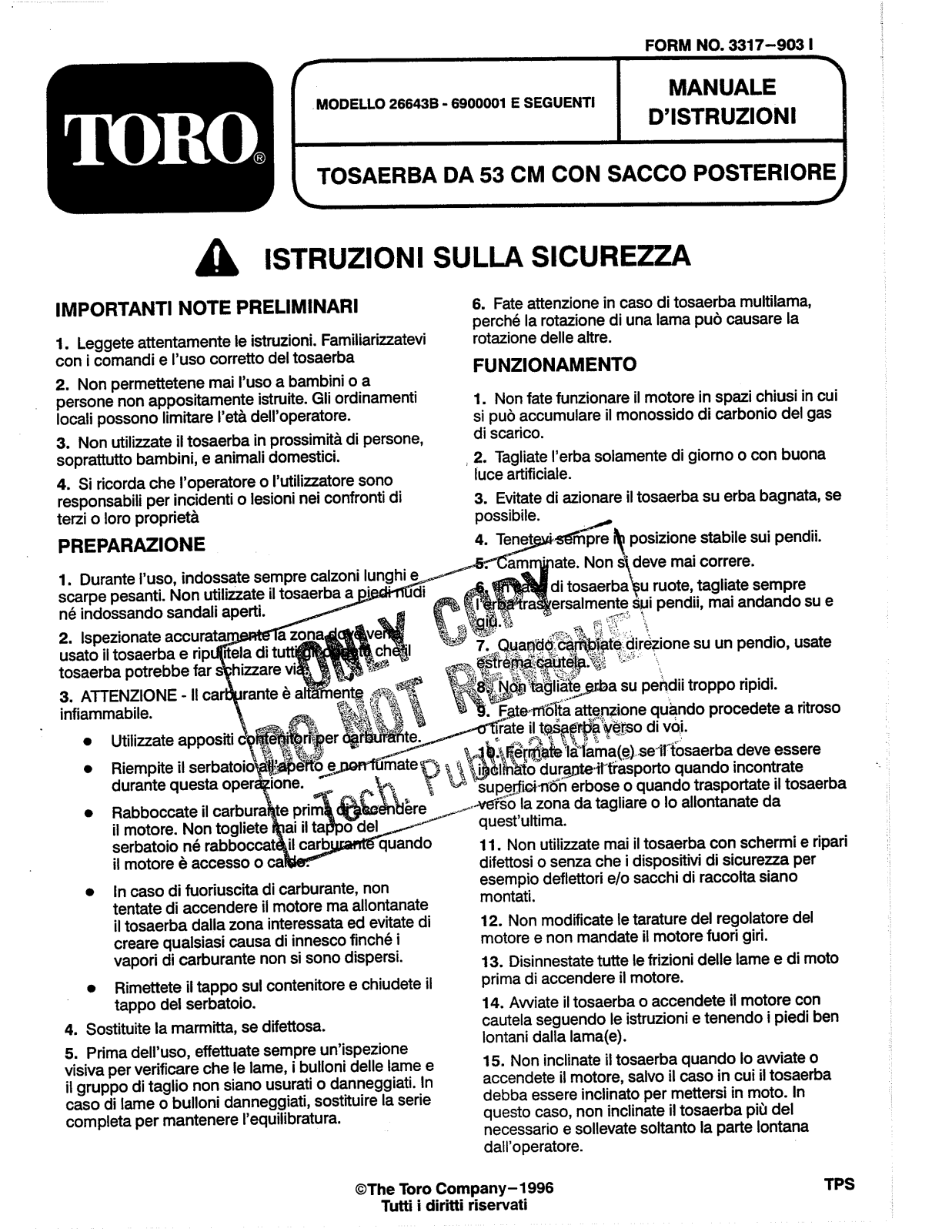 Toro 26643B Operator's Manual