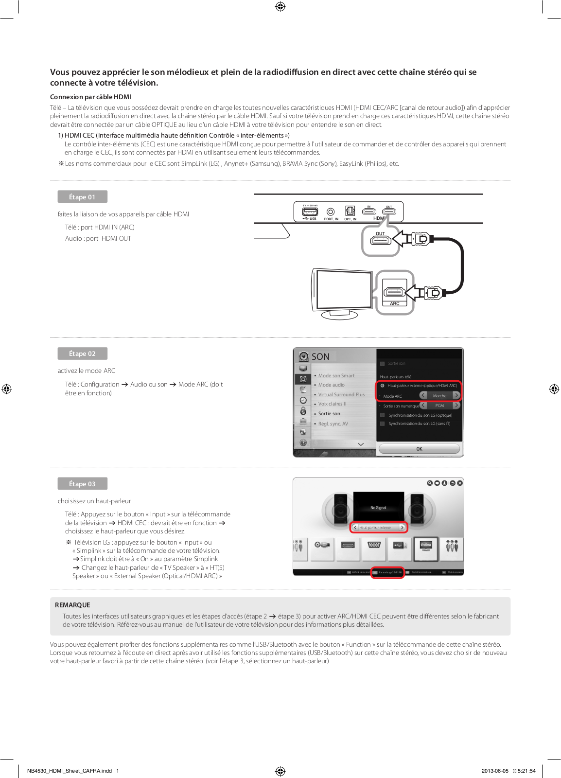 LG NB4530A Quick Setup Guide