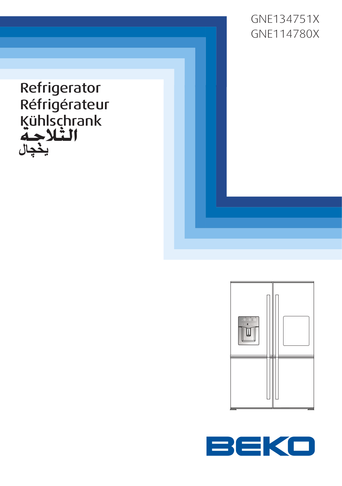 Beko GNE134751X, GNE114780X User manual