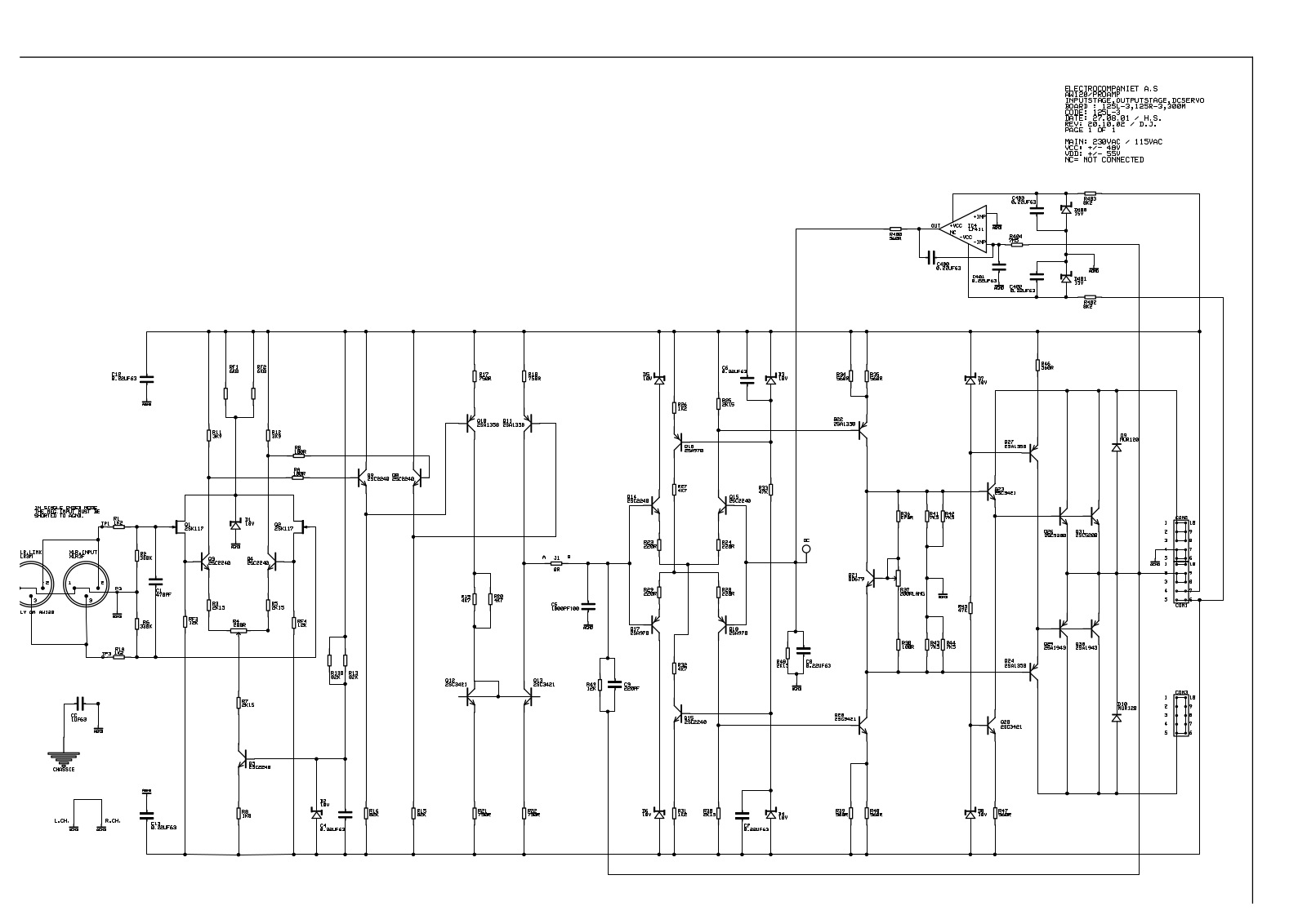 Electrocompaniet aw120 schematic