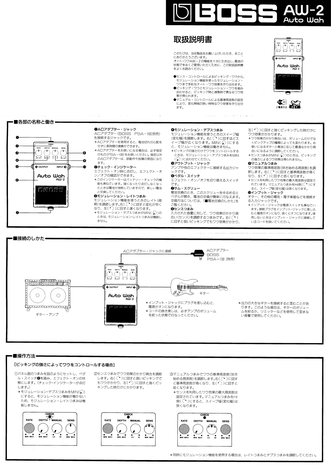 Roland AW-2 User Manual