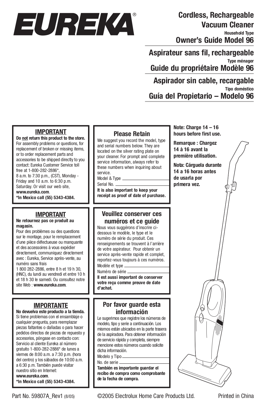 Eureka 96 User Manual