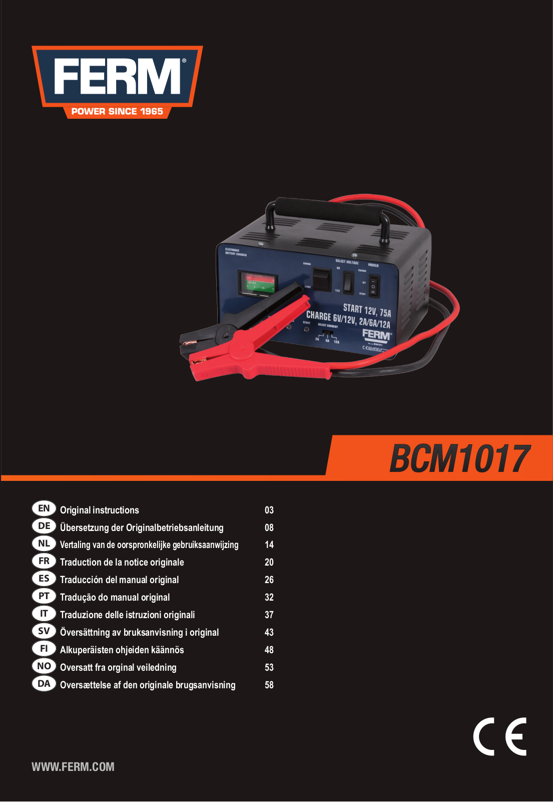 Ferm BCM1017 User guide